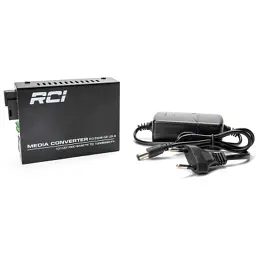 Медіаконвертер RCI 1G, 20km, SC, RJ45, Tx 1310nm standart size metal case (RCI502W-GE-20-A) - мініатюра 3