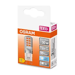 Лампочка Osram LED PIN30 2,6W/840 230V CL G9 (4058075432369) - мініатюра 5
