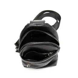 Сумка-слінг чорна чоловіча Tiding Bag 10031A - мініатюра 5