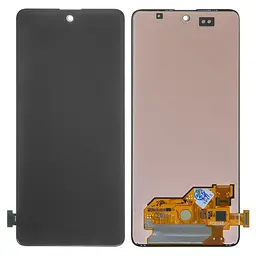 Дисплей для Samsung A515 Galaxy A51, чорний, без рамки, Оригінал (переклеєне скло)