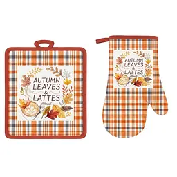 Набір прихваток для кухні Ardesto Autumn leaves 18 х 20 см та 18 х 30 см (ART14MN)
