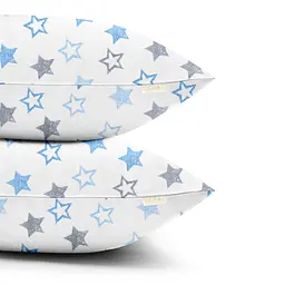 Комплект постільної білизни Cosas євро без простирадла STARS CS1 200 x 220 см (StarsClear_GreyBlue_200_2) - мініатюра 3