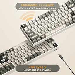 Ігрова клавіатура iQunix F97 Hitchhiker, розкладка 96%, 100 клавіш, 2,4G, Bluetooth 5.1 - мініатюра 5
