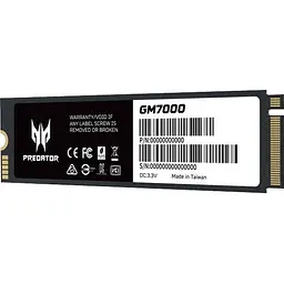 SSD накопичувач Acer Predator GM7000 2 TB [BL.9BWWR.106] [142404] - мініатюра 3