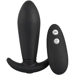 Анальна пробка Remote Controlled Vibro Plug 12 см (чорний)