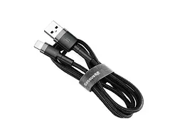 Кабель BASEUS Cafule Cable USB For Lightning 2.4A 1m Gray+Black (CALKLF-BG1) - мініатюра 2