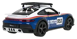 Машинка Porsche 911 Dakar Performance синьо-білий RASTAR модель 1:14 Автомобіль на дистанційному керуванні + пульт - мініатюра 6