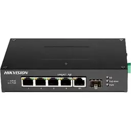 Комутатор мережевий Hikvision (DS-3T0506HP-E/HS) - мініатюра 2
