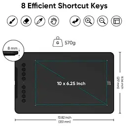 Графічний планшет XP-Pen Deco 01 V3 Black [118667] - мініатюра 3