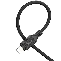 Дата кабель Hoco X90 Cool silicone USB to Lightning (1m) Black - мініатюра 3