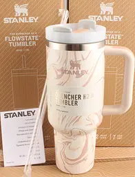 Термокухоль Stanley Quencher H2.0 Tumbler з неіржавкої сталі 1,18 л Cream Marble KT6007808