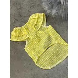 Сукня для собак "Тюльпани" жовтий XL Multibrand zoo0005984 - мініатюра 3