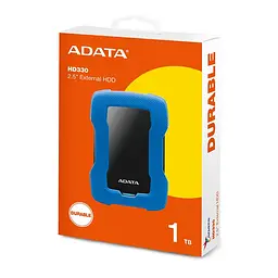 Зовнішній жорсткий диск Adata 2.5 USB 3.1 DashDrive Durable HD330 1TB синій - мініатюра 6