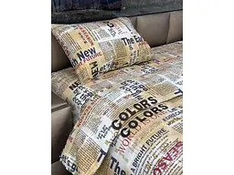 Комплект постільної білизни ARCLOUD Євро 200х220 Newspaper 2нав. 50х70 полікотон - мініатюра 3