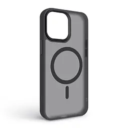 Чехол для Apple iPhone 15 Pro Max, Uniq MagCase, черный, противоударный, панель-накладка с MagSafe, ударопрочный TPU+PC, с магнитом MagSafe, поддержка полноценной беспроводной зарядки, ArmorStandart (ARM75266) - мініатюра 2