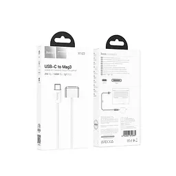 Кабель для заряджання Hoco X103 magnetic charging Cable Type-C to Mag3 140W 28V/5A 2м White (34382_3340147) - мініатюра 3