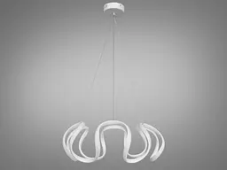 Підвісна LED-люстра з пультом 90 Вт Diasha 6601WH - мініатюра 2