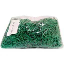 Гумки для грошей 50 мм 1,5×1,5 ТМ Plast зелені 1 кг (68262262)