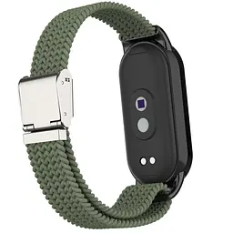Ремінець для Xiaomi Smart Band 10/9/8, Braided Solo Loop, зелений, нейлоновий плетений браслет, еластичний змінний ремінець для фітнес-трекера з надійним кріпленням, ArmorStandart (ARM86882) - мініатюра 2
