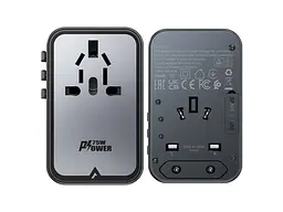 Мережевий зарядний пристрій Acefast Z1 5xUSB 75 W GaN 3xUSB-C 2xUSB-A PD Black (6974316282495) - мініатюра 6