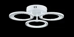 Люстра стельова LED Splendid Ray L2930/3, 3 лампи, 40 см, 3000K, білий метал, сучасний стиль з пультом та димером - мініатюра 2