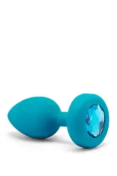 Анальна пробка B-Vibe Vibrating Jewel Plug S/M 9.8 см (бірюзовий) - мініатюра 5