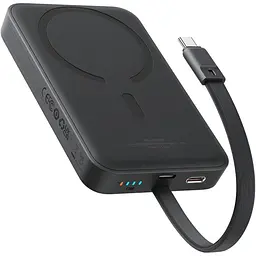 Зовнішній акумулятор Baseus Magnetic Mini 10000mAh 30W Black (P1002210B113-00) [152272] - мініатюра 1