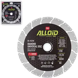 Диск алмазний Alloid Building Tools універсальний 230 мм (DS-16230) - мініатюра 5