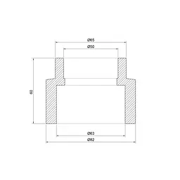 Муфта PPR Thermo Alliance 63х50 перехідна DSB115
