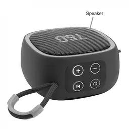 Портативна акумуляторна 5W Bluetooth колонка BT/USB/TF/FM з ремінцем та світломузикою TG 659 чорна - мініатюра 3