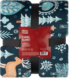 Плед Ardesto Christmas Flannel Олені Зелений ART0127PB 160х200 см