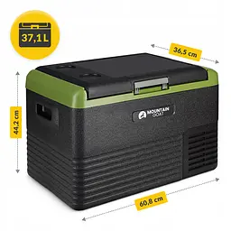 Холодильник туристичний компресорний Mountain Goat LIBERTY 37.1 л електричний, переносний Black/Olive (P-5905973404907) - мініатюра 12