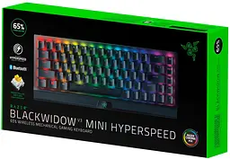 Клавіатура Razer BlackWidow V3 Mini Hyperspeed Yellow Wireless Black (RZ03-03890700-R3R1) - мініатюра 6