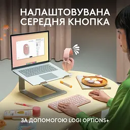 Миша комп'ютерна Logitech Pebble Mouse 2 M350 Tonal White (910-007013) - мініатюра 7