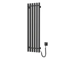 Електрична рушникосушка Navin Levante 330x1200 Sensor права, чорний муар 10-012033-4860, Чорний матовий, Праве, Електронний - мініатюра 3