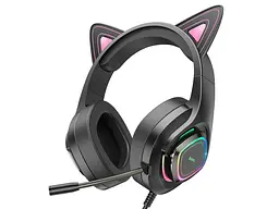 Навушники з мікрофоном Hoco W107 Cute Cat Phantom (W107P) (6931474791252)