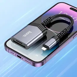 Кардрідер Hoco UA25 2-in-1 Lightning для SD/TF карт до 2 ТБ швидкість до 480 Мбіт/с - мініатюра 6