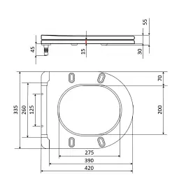 Сидіння для унітазу Qtap Presto з мікроліфтом Slim QT26991217AW - мініатюра 4