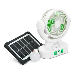 Вентилятор GDTIMES GD 8022, Solar+ вбудований акумулятор, 1*USB лампочка, Box