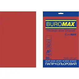 Папір Buromax А4, 80g, INTENSIVE red, 20sh, EUROMAX (BM.2721320E-05)