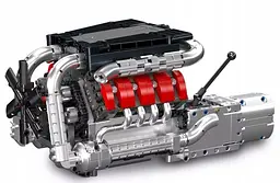 Конструктор двигун Mould King Mercedes-Benz V8 моторизований для дітей та дорослих дитячий мотор 1169 деталей - мініатюра 2