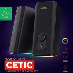 Акустична система Trust 2.0 GXT 612 Cetic BT/USB/AUX Black (24970_TRUST) - мініатюра 7
