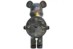Настільний годинник Фігурка Ведмідь Bearbrick Космічні 30 см - мініатюра 5