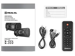 Портативна акустика REAL-EL X-777 Black (EL121600019) - мініатюра 3