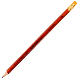 Олівець графітний  Koh-i-Noor Oriental НВ з гумкою червоний (1372)