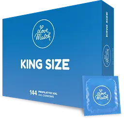 Презервативи дуже великого розміру Love Match King Size - мініатюра 2