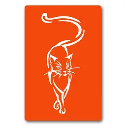 Трафарет для біо-тату Котик Fresh Tattoo kx001-24*34см, розмір 24х34 см