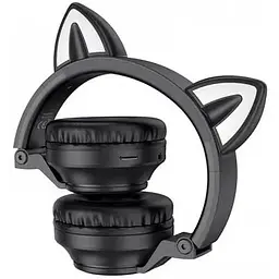 Навушники Borofone Cat Ear BT Headphones BO18 чорні 6974443384949 - мініатюра 5