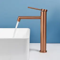 Змішувач для умивальника Rea Foss високий brushed copper REA-B2086 - мініатюра 4