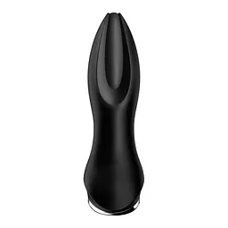 Металлическая анальная пробка Лисий хвост Alive Black And White Fox Tail L, 9х3.9 см - миниатюра 6